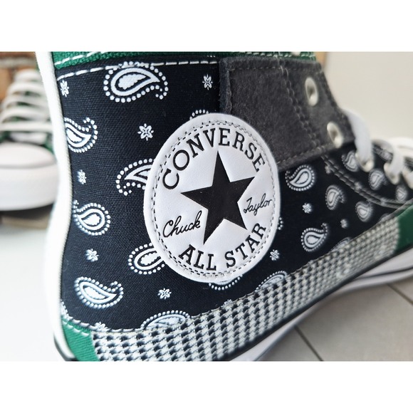Men Sz 11.5 Converse Chuck Taylor All-Star 70s Hi Offspring‎ Blk Paisley Bandana main image 8